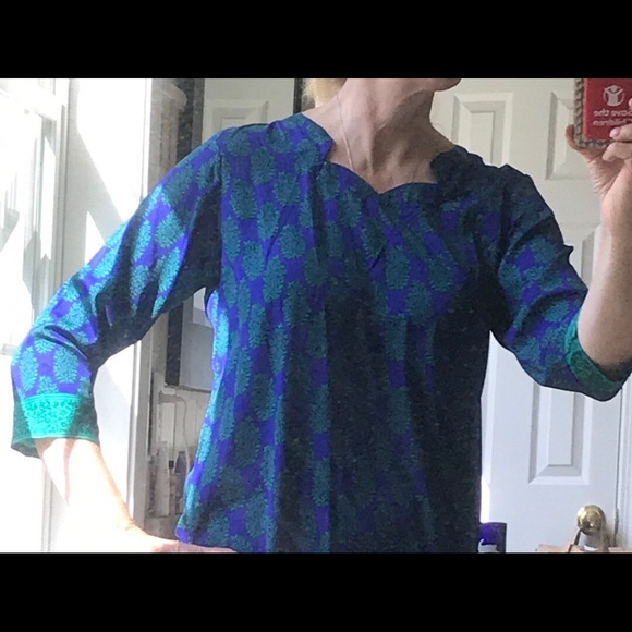 Silk India dress 42 - Picture 6 of 7